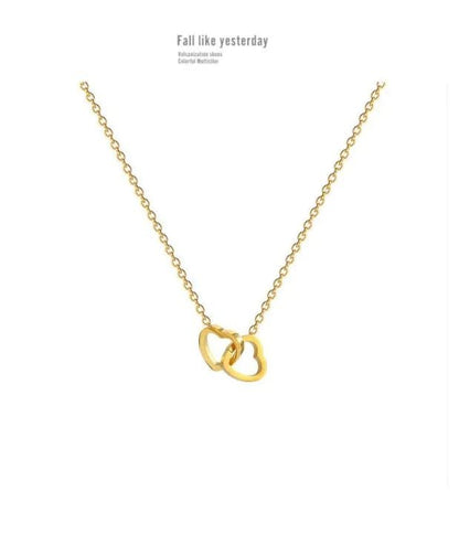 Double Heart Necklace - Ring Reza
