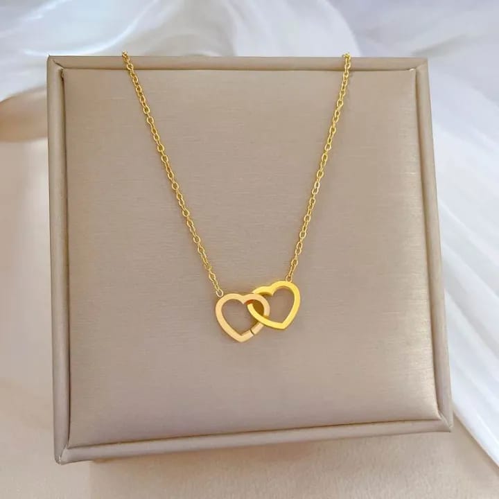 Double Heart Necklace - Ring Reza