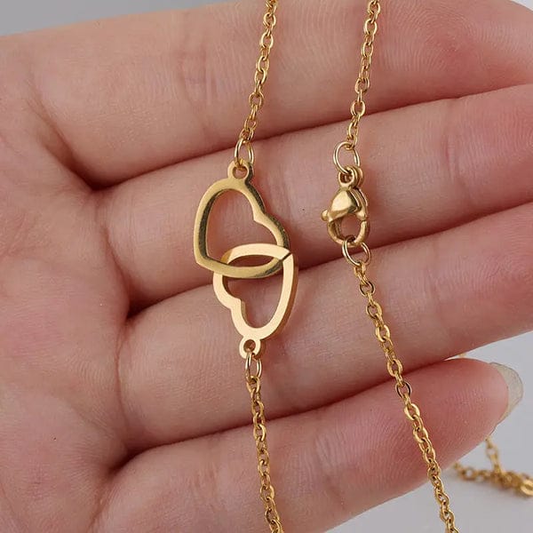 Double Heart Necklace - Ring Reza