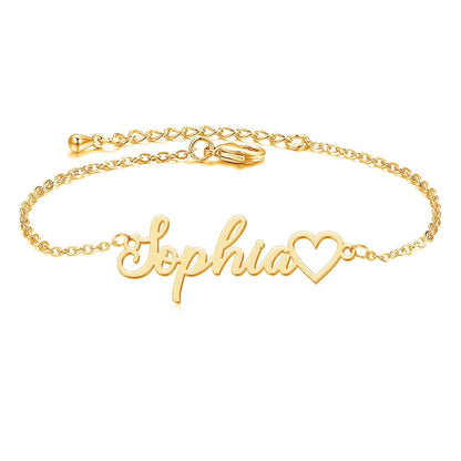 Custom Name Ankle Bracelet