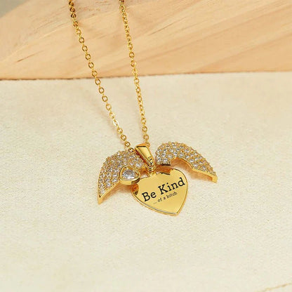 Engrave Name Open Heart Neckless - Ring Reza