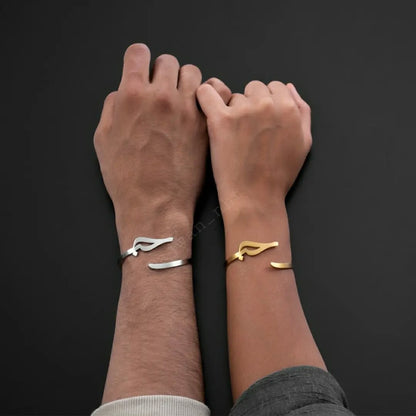 Handmade Arabic Alphabet Bracelet - Ring Reza