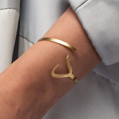 Handmade Arabic Alphabet Bracelet - Ring Reza