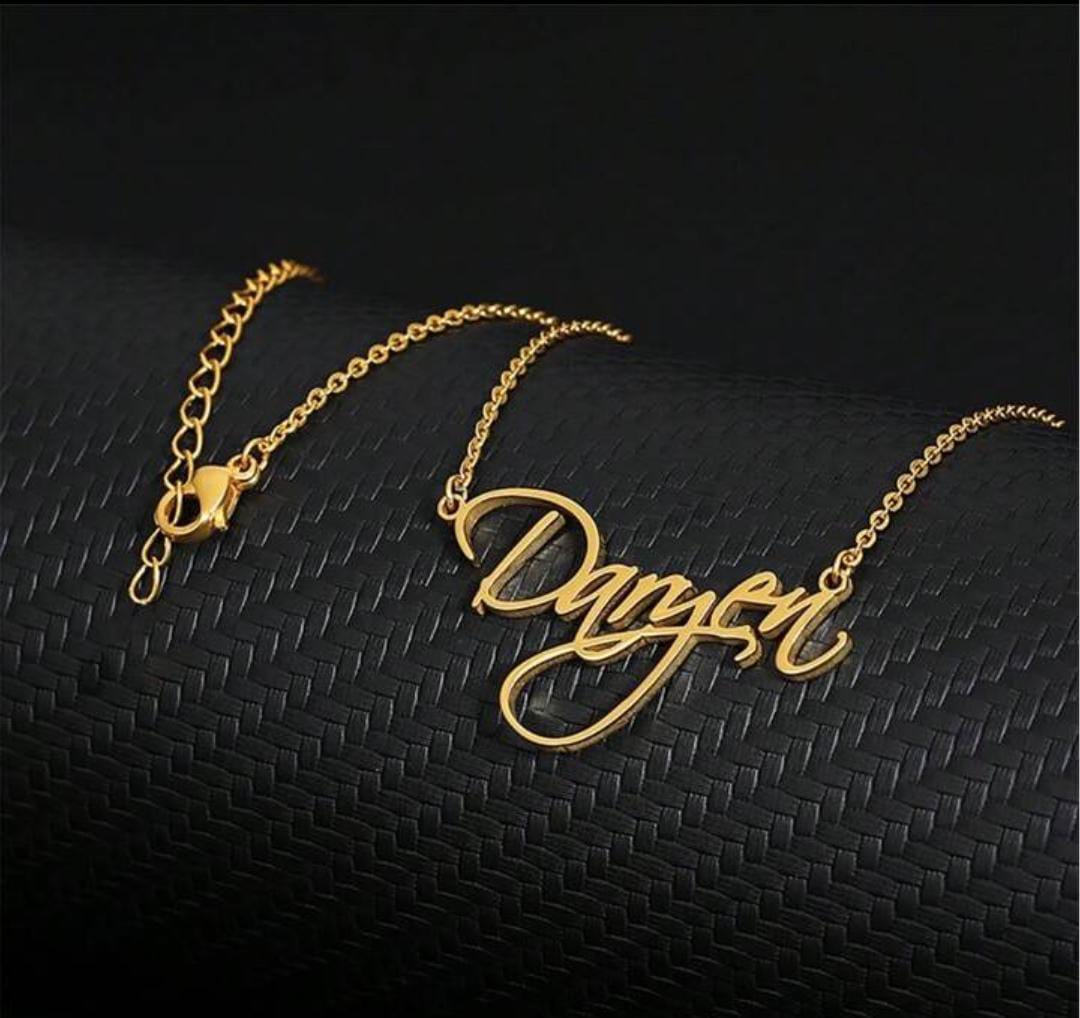 Handwritten Name Necklace – Script Font Perfection - Ring Reza