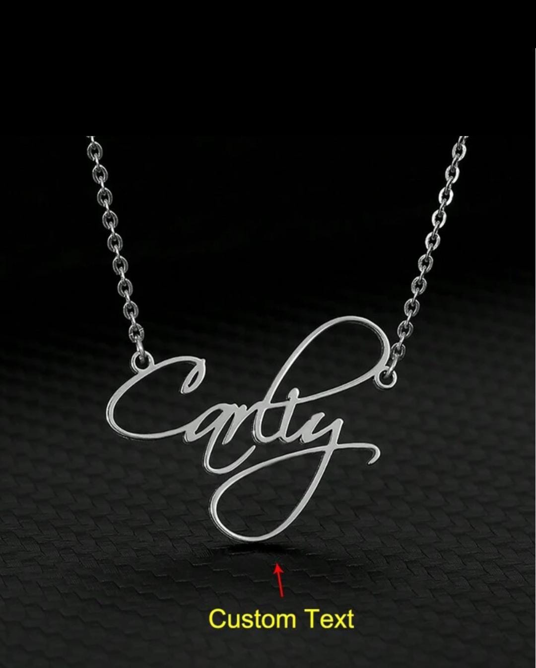 Handwritten Name Necklace – Script Font Perfection - Ring Reza