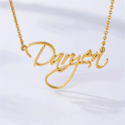 Handwritten Name Necklace – Script Font Perfection - Ring Reza