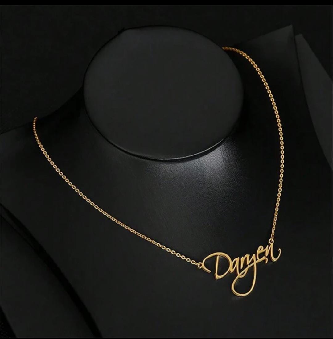 Handwritten Name Necklace – Script Font Perfection - Ring Reza