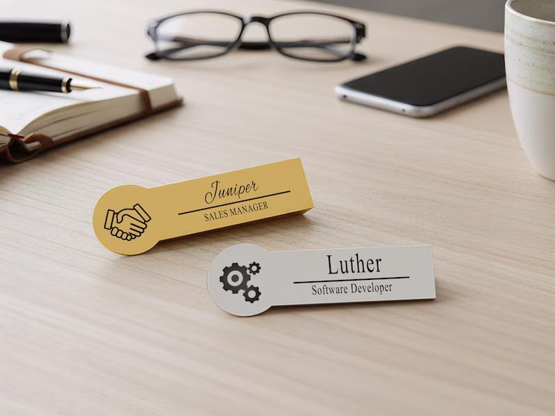Custom Engraved Name Tag