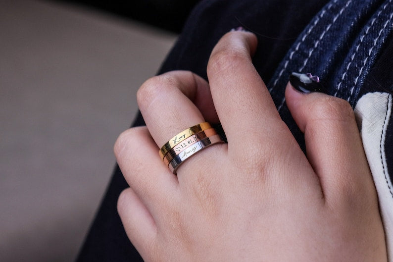 Customized Name Ring