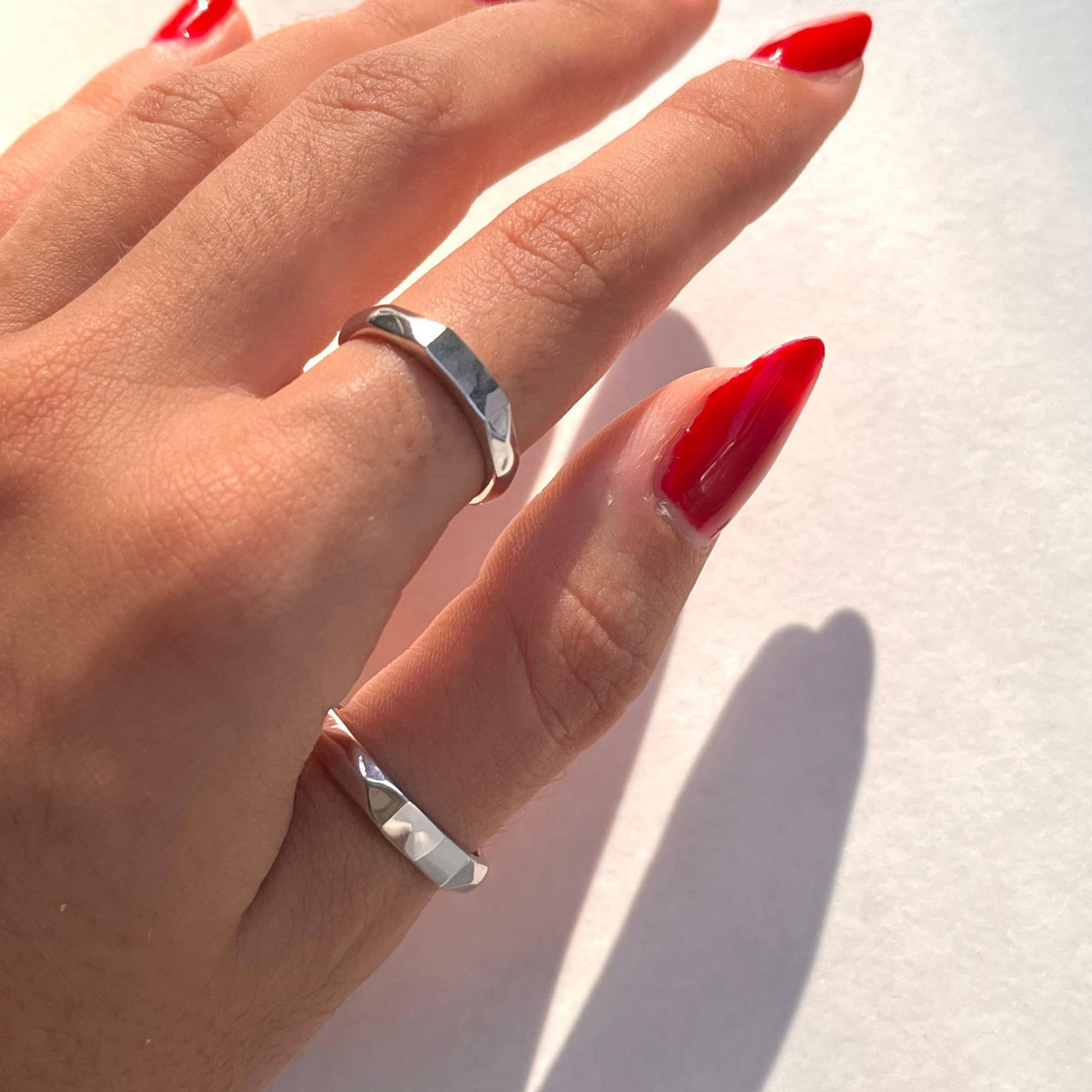 luxury 925 Sterling Silver “I Love You” Couple Ring – Promise & Engagement Ring Set Of 2 - Ring Reza