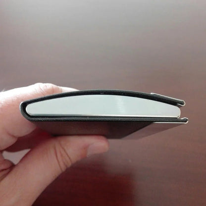Luxury Leather Visiting Card Holder - Ring Reza