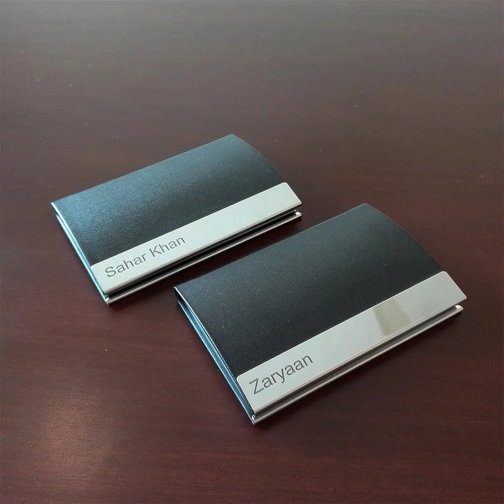 Luxury Leather Visiting Card Holder - Ring Reza