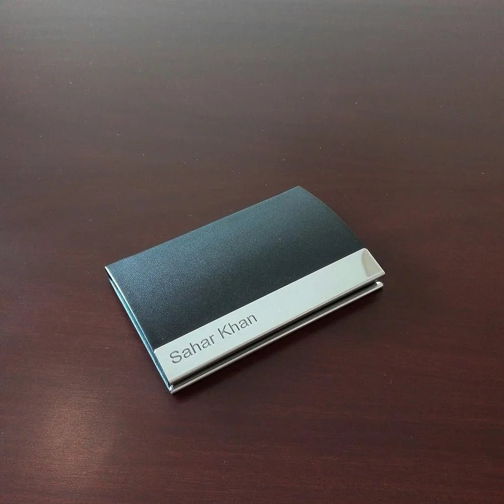 Luxury Leather Visiting Card Holder - Ring Reza