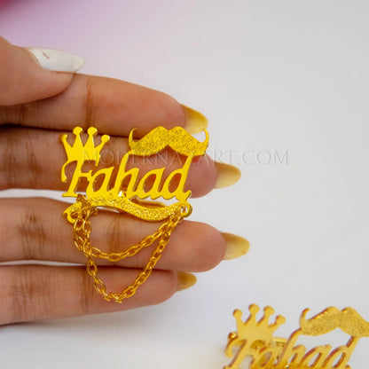 Name Cufflinks Customized Personalized - Ring Reza