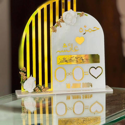 Acrylic Nikkah Stand