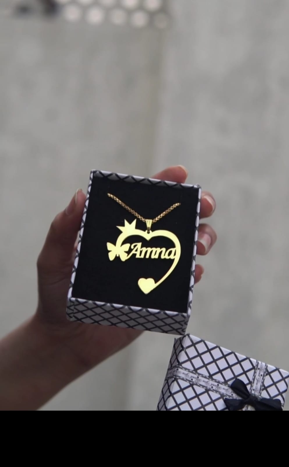 Personalize Name Neckless - Ring Reza