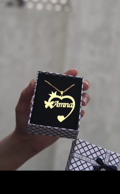 Personalize Name Neckless - Ring Reza