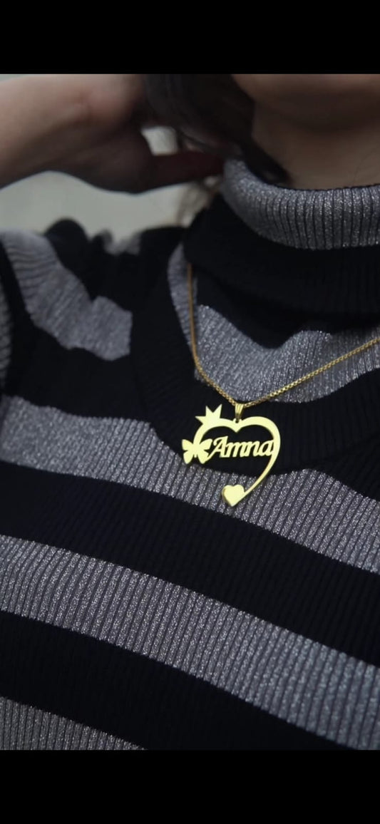 Personalize Name Neckless - Ring Reza