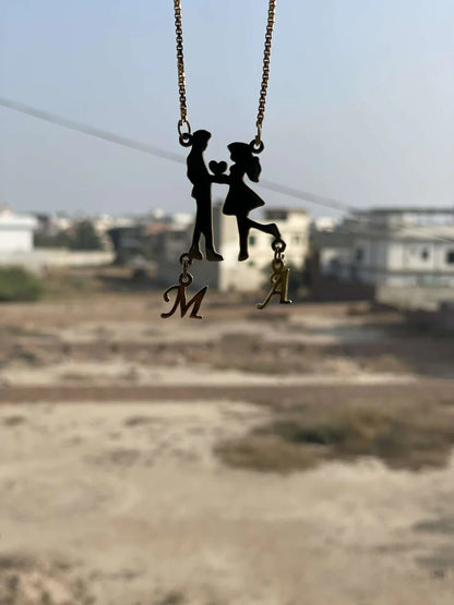 Personalized Couple Necklace – Celebrate Your Unique Connection - Ring Reza