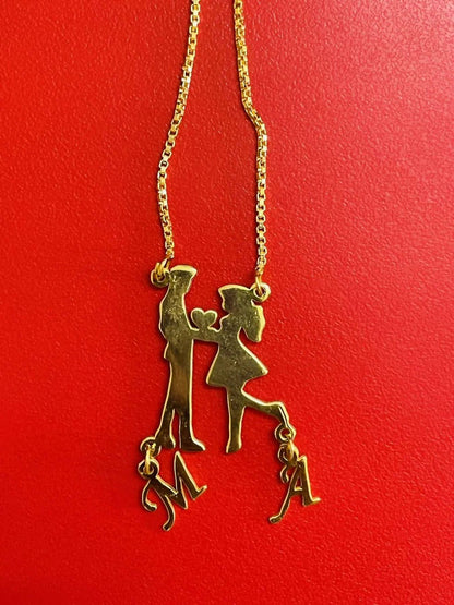 Personalized Couple Necklace – Celebrate Your Unique Connection - Ring Reza