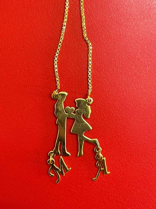 Personalized Couple Necklace – Celebrate Your Unique Connection - Ring Reza