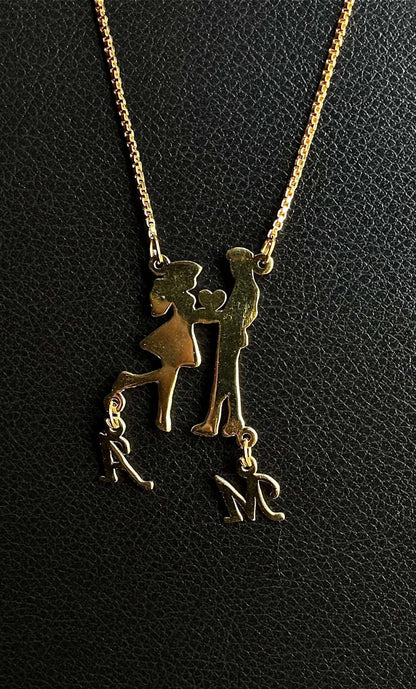 Personalized Couple Necklace – Celebrate Your Unique Connection - Ring Reza