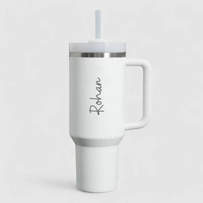 Engraved Name Thermal Travel Mug with Handle 1200ml
