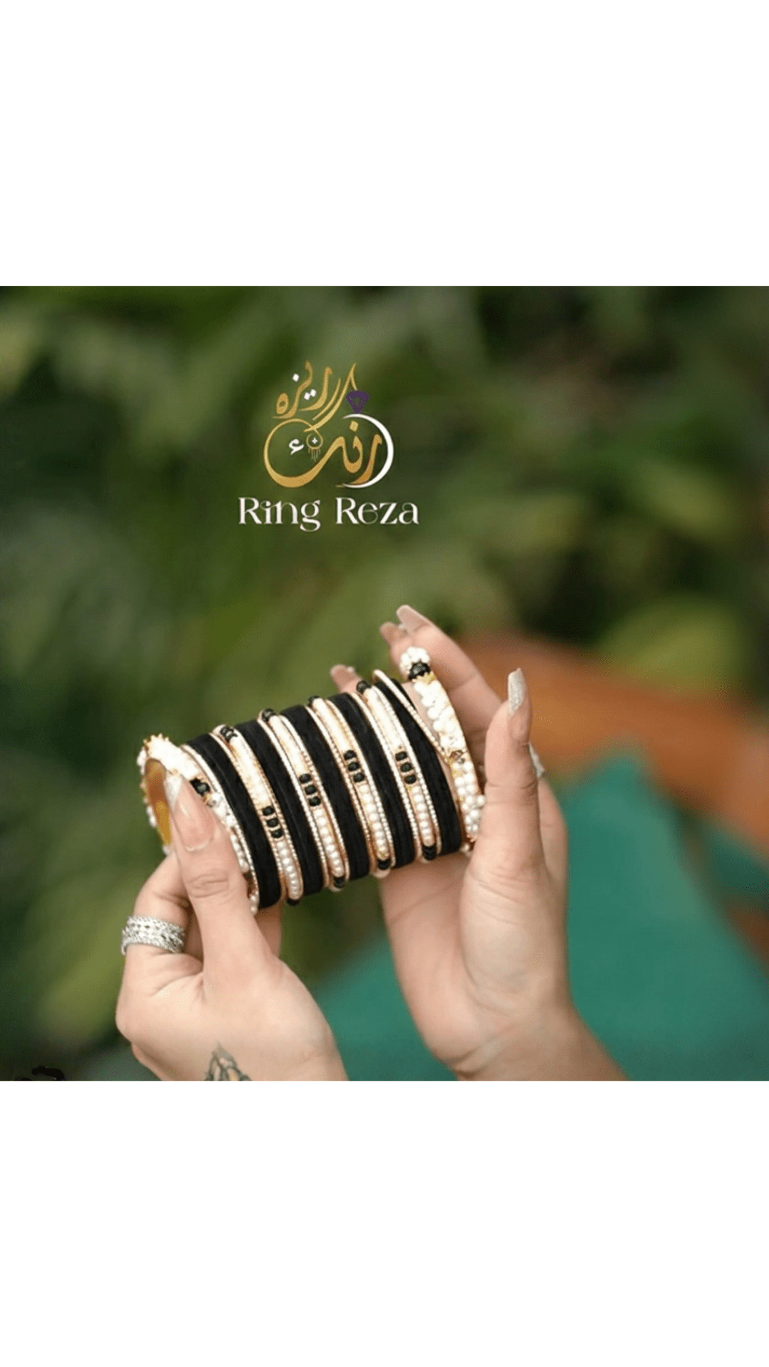 Premium Mukhmali Bangle Set – Elegant Chooriyan - Ring Reza