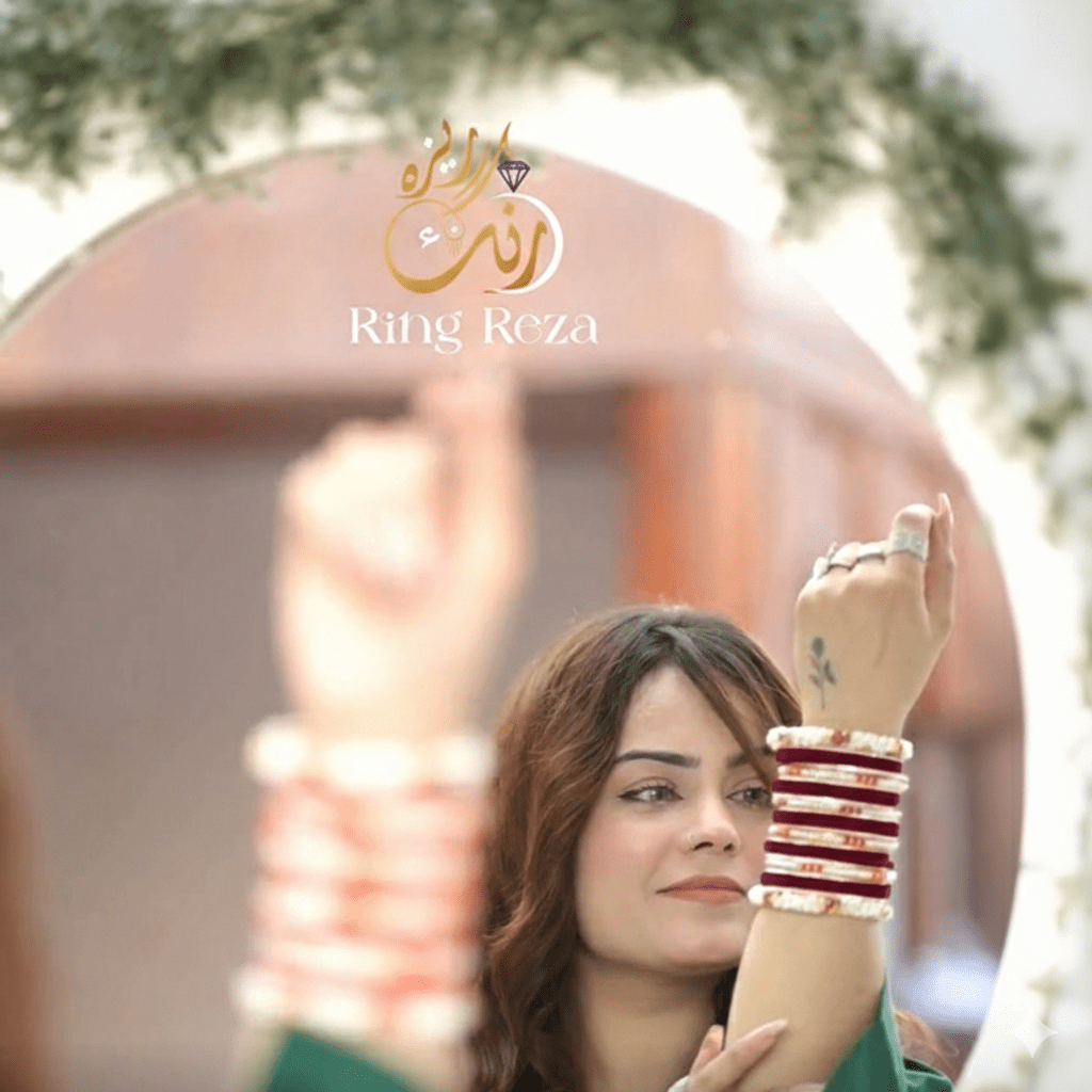 Premium Mukhmali Bangle Set – Elegant Chooriyan - Ring Reza