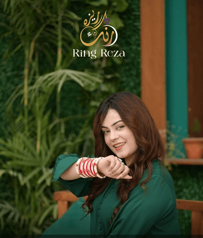 Premium Mukhmali Bangle Set – Elegant Chooriyan - Ring Reza