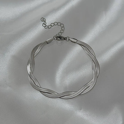 Silver Twist Chain Bracelet - Ring Reza