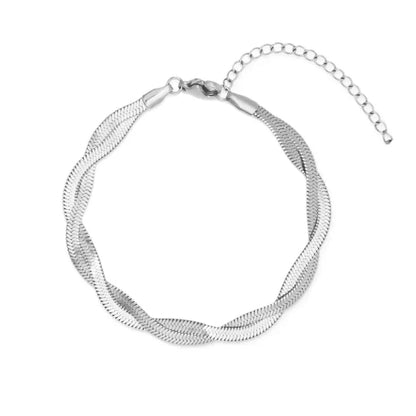 Silver Twist Chain Bracelet - Ring Reza