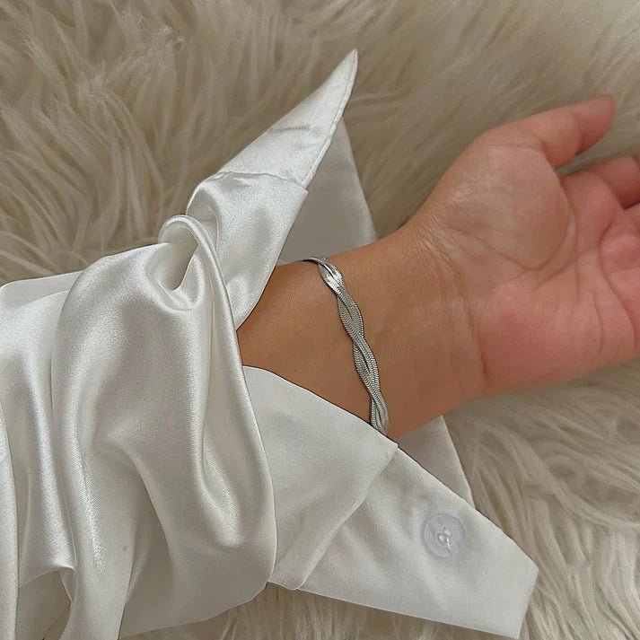 Silver Twist Chain Bracelet - Ring Reza