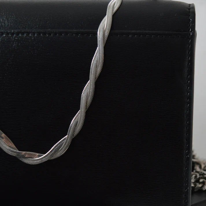 Silver Twist Snake Chain Necklace - Ring Reza