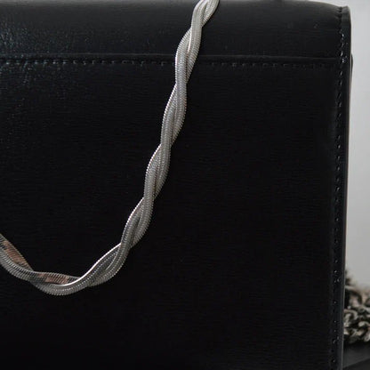 Silver Twist Snake Chain Necklace - Ring Reza