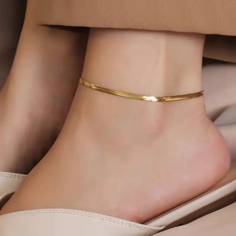 Snake Chain Anklet - Ring Reza