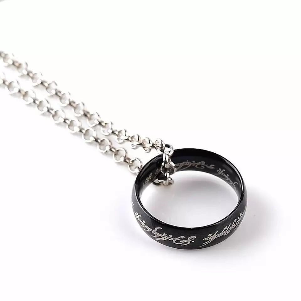 Steel Ring Necklace - Ring Reza