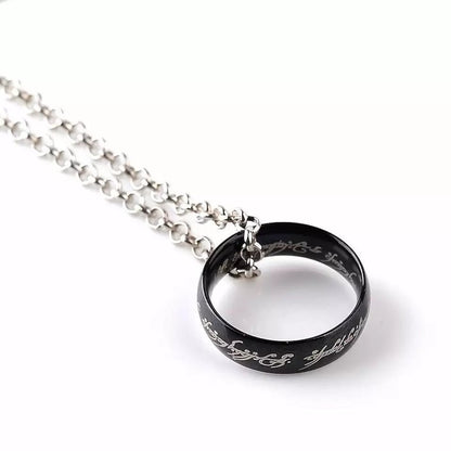 Steel Ring Necklace - Ring Reza
