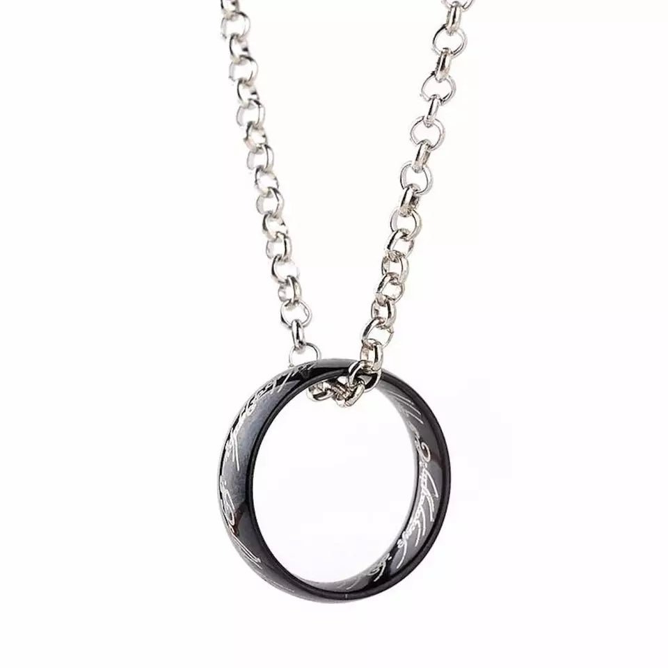 Steel Ring Necklace - Ring Reza