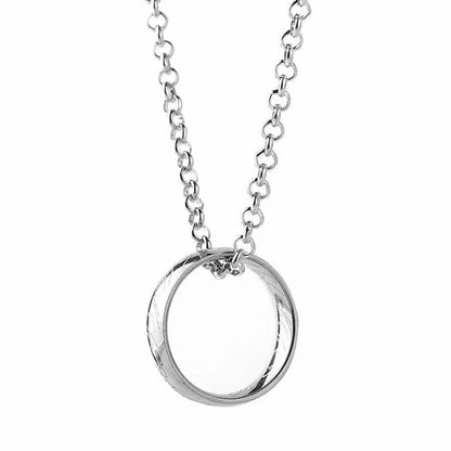Steel Ring Necklace - Ring Reza