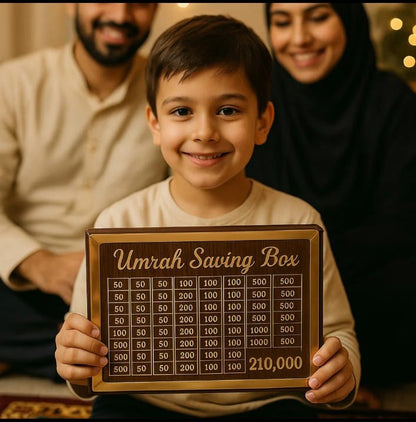 Umrah Saving Box – Save Rs. 210,000 for Your Spiritual Journey - Ring Reza