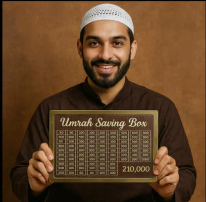 Umrah Saving Box – Save Rs. 210,000 for Your Spiritual Journey - Ring Reza