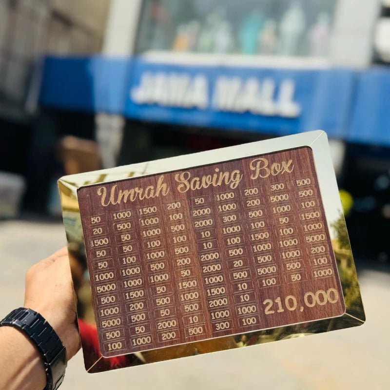 Umrah Saving Box – Save Rs. 210,000 for Your Spiritual Journey - Ring Reza